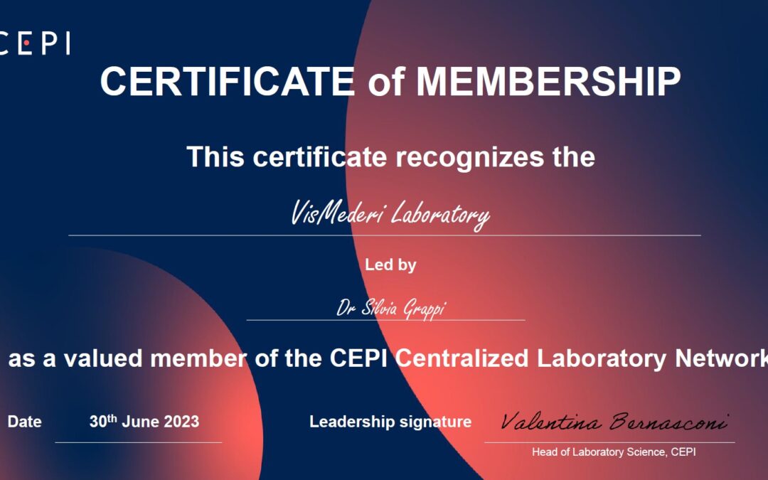VisMederi Receives Prestigious Certificate from The Coalition for Epidemic Preparedness Innovations (CEPI)